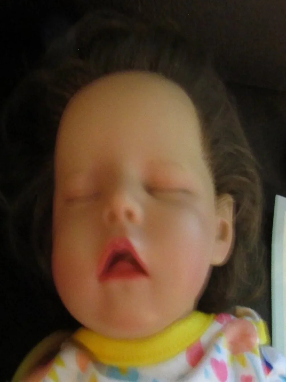 Realistic REBORN GIRL DOLL 18-Inch Real Life Sleeping Baby Pacifier 2 outfits ++